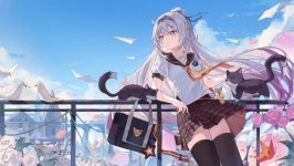Desktop wallpaper. Kiana Kaslana