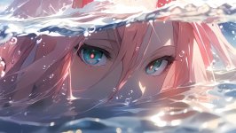 Desktop wallpaper. Zero Two