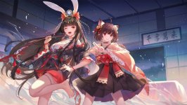 Desktop wallpaper. Kaguyahime & Ichihime