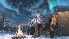 Desktop wallpaper. Aurora