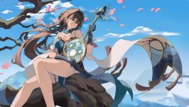 Desktop wallpaper. Ruan Mei