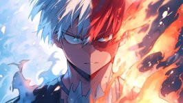Desktop wallpaper. Shoto Todoroki