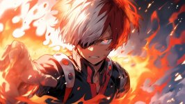 Desktop wallpaper. Shoto Todoroki