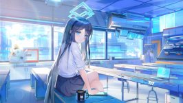 Desktop wallpaper. Blue Archive