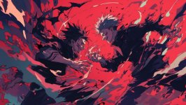 Desktop wallpaper. Satoru Gojo & Sukuna