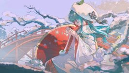 Desktop wallpaper. Hatsune Miku