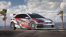 Desktop wallpaper. Volkswagen Polo GTI R5 2018