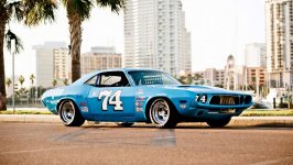 Desktop wallpaper. Dodge Challenger 1973
