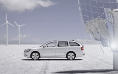 Desktop wallpaper. Skoda Octavia Green E Line Concept 2010. ID:18064