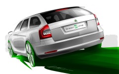Desktop wallpaper. Skoda Octavia Green E Line Concept 2010. ID:18070