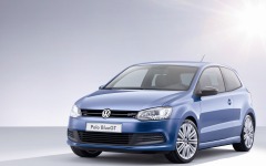 Desktop wallpaper. Volkswagen Polo Blue GT 2013. ID:60994