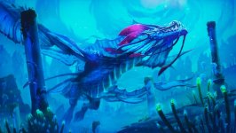 Desktop wallpaper. Winter Wyvern