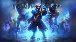 Desktop wallpaper. Kunkka, Vengeful Spirit, Lich, Dark Seer & Ancient Apparition