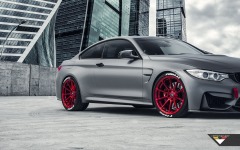 Desktop wallpaper. BMW M4 Vorsteiner F8X Frozen Gray 2016. ID:77898