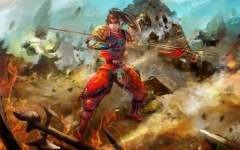 Desktop wallpaper. Knights of Valour. ID:91106