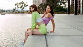 Desktop wallpaper. Lena Anderson & Bella Rolland