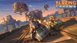 Desktop wallpaper. Blazing Chrome. ID:117265