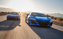Desktop wallpaper. Acura NSX Long Beach Blue Pearl 2021. ID:134701