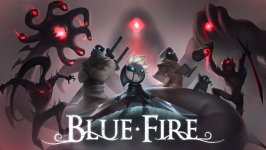 Desktop wallpaper. Blue Fire. ID:137445